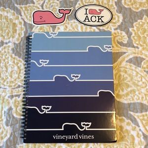 *with stickers* Vineyard Vines 8.5x11 notebook